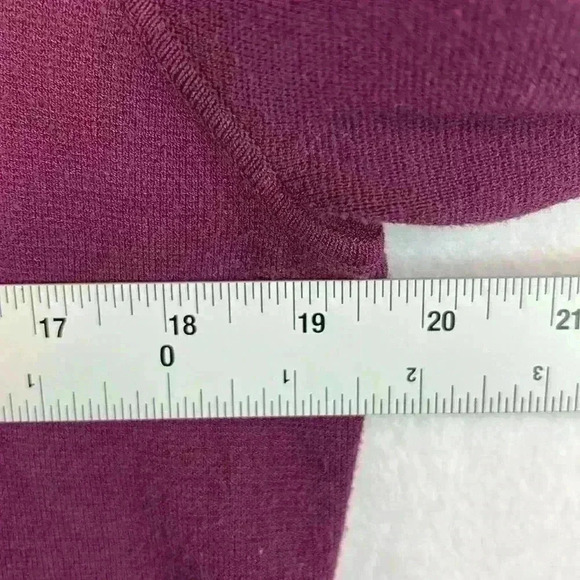 Banana Republic Sweater Dress Women’s Size L Plum Round Neck Long Sleeves - Picture 3 of 7